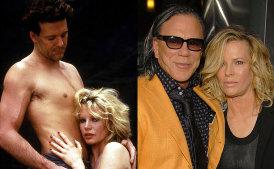  from left Mickey Rourke and Kim Basinger in 9 1 2 Weeks and
