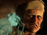 Jim Carrey in A Christmas Carol