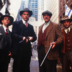 (from left) Charles Martin Smith, Kevin Costner, Sean Connery and Andy Garcia in The Untouchables