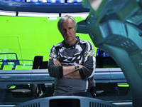 James Cameron on the set of Avatar