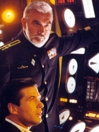 (from left) Alec Baldwin and Sean Connery in The Hunt for Red October