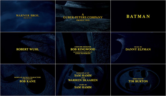 Batman Opening Credits