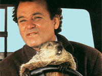 Bill Murray in Groundhog Day