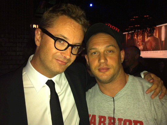 (from left) Nicolas Winding Refn and Tom Hardy at the 2011 San Diego Comic-Con International